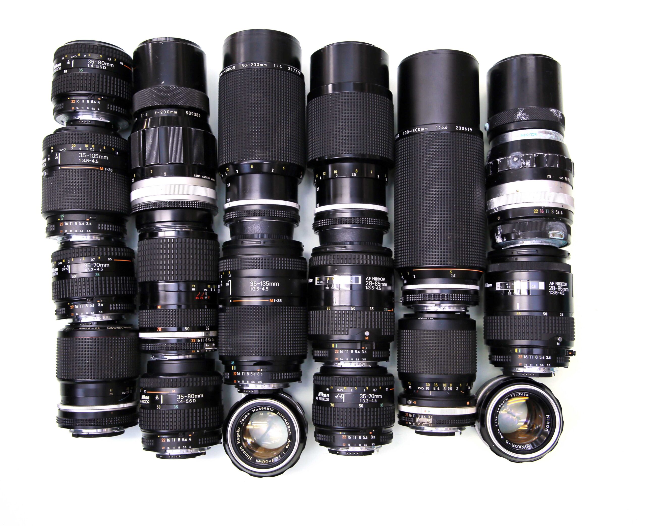 NIKON NIKKOR 50 80-200 100-300 AF 35-70 28-85 35-135 等 18点